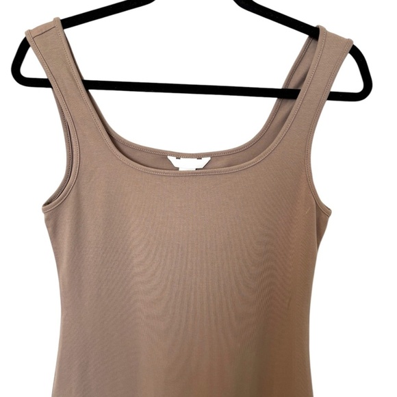 H&M Bodycon Dress NWT Beige Size M - Picture 2 of 4